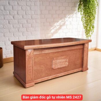Bàn giám đốc gỗ tự nhiên MS 2427