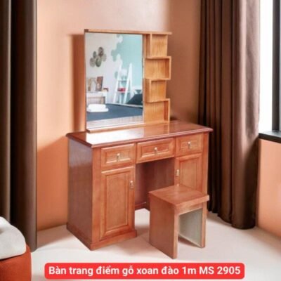 Bàn trang điểm gỗ xoan đào 1m MS 2905