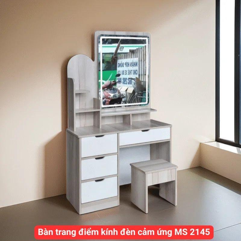 Bàn trang điểm kính đèn cảm ứng MS 2145 1 Bàn trang điểm kính đèn cảm ứng MS 2145