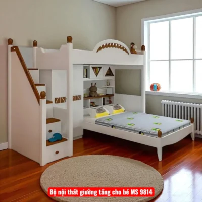 Bộ nội thất giường tầng cho bé MS 9814