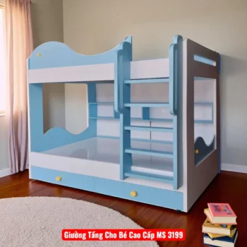 Giường Tầng Cho Bé Cao Cấp MS 3199