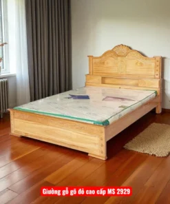 Giường gỗ gõ đỏ cao cấp MS 2929