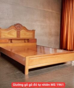 Giường gỗ gõ đỏ tự nhiên MS 1961