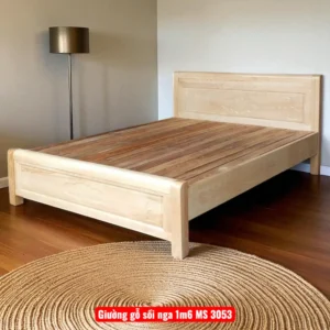 Giường gỗ sồi nga 1m6 MS 3053