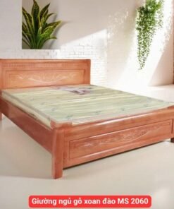 Giường ngủ gỗ xoan đào MS 2060