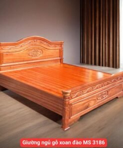 Giường ngủ gỗ xoan đào MS 3186