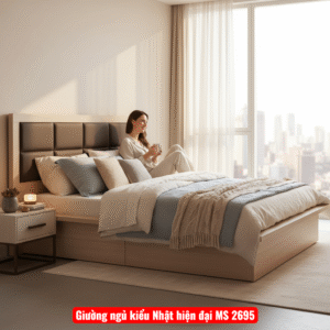 Giường ngủ kiểu Nhật hiện đại MS 2695