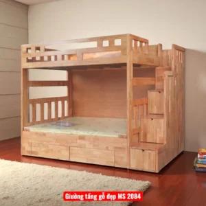 Giường tầng gỗ đẹp MS 2084