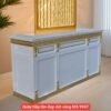 Quầy tiếp tân đẹp dát vàng MS 9947 Quầy tiếp tân đẹp dát vàng MS 9947