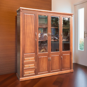 Tủ tài liệu gỗ xoan đào tự nhiên MS 3192 6 Tủ Tài Liệu Gỗ