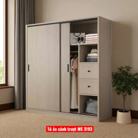 Tủ áo cánh trượt MS 3193
