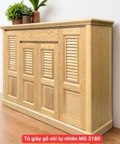 Tủ giày gỗ sồi tự nhiên MS 3180