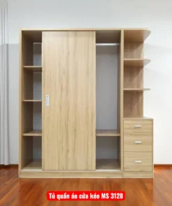 Tủ quần áo cửa kéo MS 3128