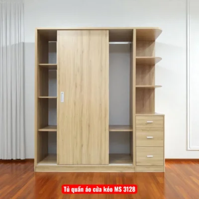 Tủ quần áo cửa kéo MS 3128