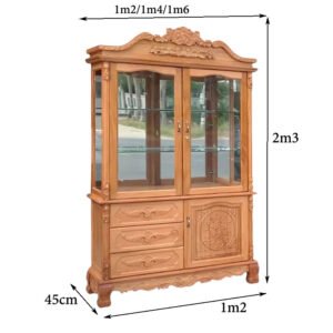 Tủ rượu gỗ gõ đỏ MS 3203 Tủ rượu gỗ gõ đỏ