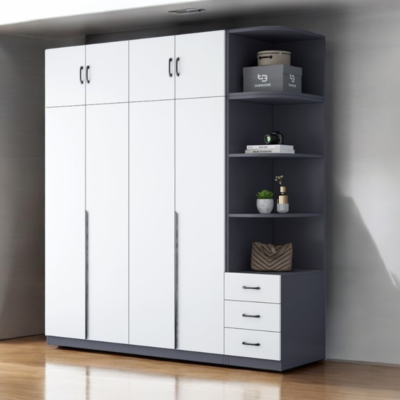 Mẫu tủ quần áo đẹp hiện đại MS 3207 Mẫu tủ quần áo đẹp hiện đại