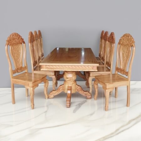 Bộ bàn ăn 8 ghế gỗ gõ đỏ