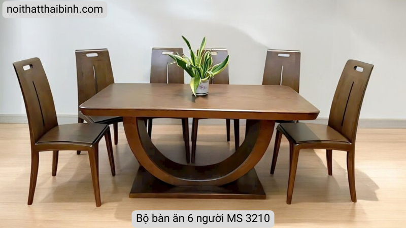 Bộ bàn ăn 6 người MS 3210 19 Bàn ăn 6 người