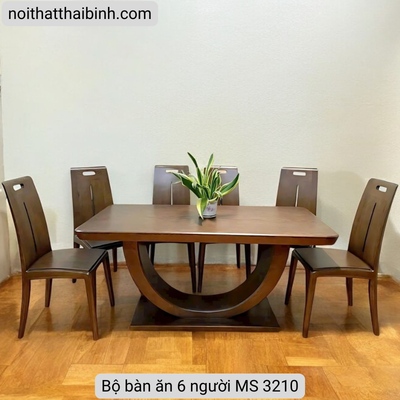 Bộ bàn ăn 6 người MS 3210 18 Bàn ăn 6 người