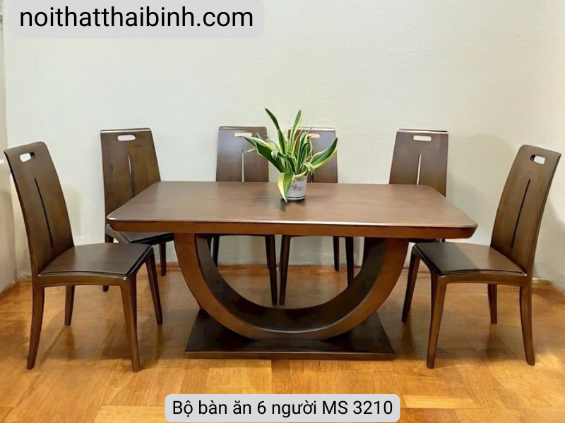 Bộ bàn ăn 6 người MS 3210 20 Bàn ăn 6 người