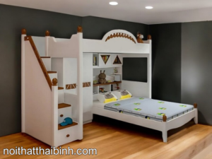 3 mẫu giường tầng trẻ em xinh xắn tại quận 7 TP HCM 7 Bộ nội thất phòng ngủ cho bé hiện đại, tiện nghi