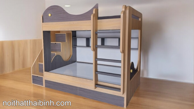 150+ Giường Gỗ Tầng: Giải Pháp Tiện Lợi Cho Không Gian Nhỏ 65 Giường gỗ tầng