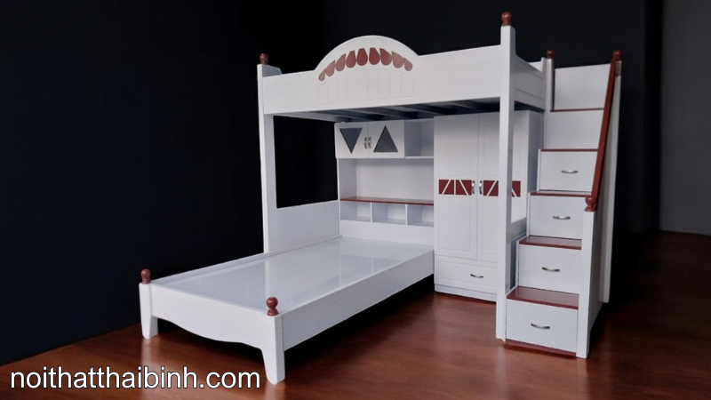 150+ Giường Gỗ Tầng: Giải Pháp Tiện Lợi Cho Không Gian Nhỏ 61 Giường gỗ tầng