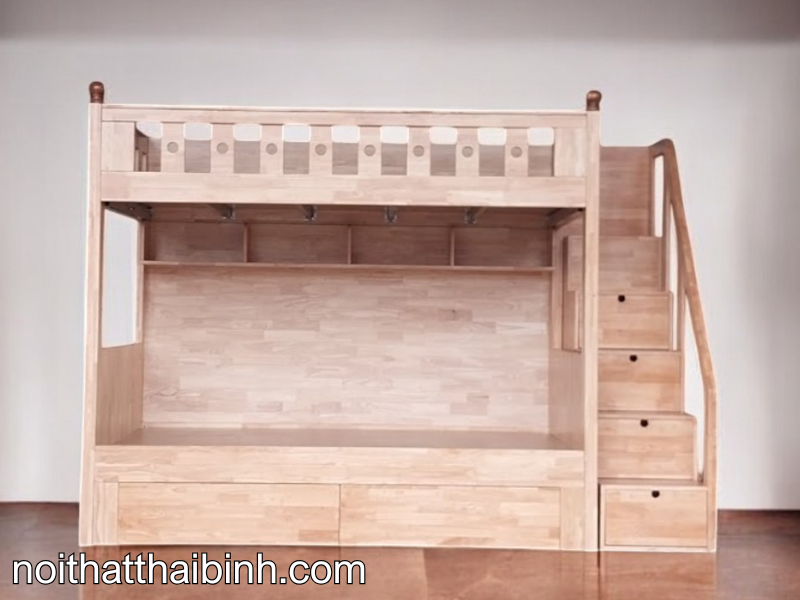 150+ Giường Gỗ Tầng: Giải Pháp Tiện Lợi Cho Không Gian Nhỏ 58 Giường gỗ tầng