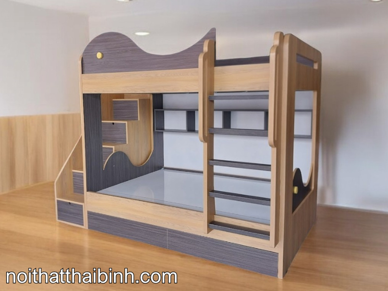 150+ Giường Gỗ Tầng: Giải Pháp Tiện Lợi Cho Không Gian Nhỏ 62 Giường gỗ tầng