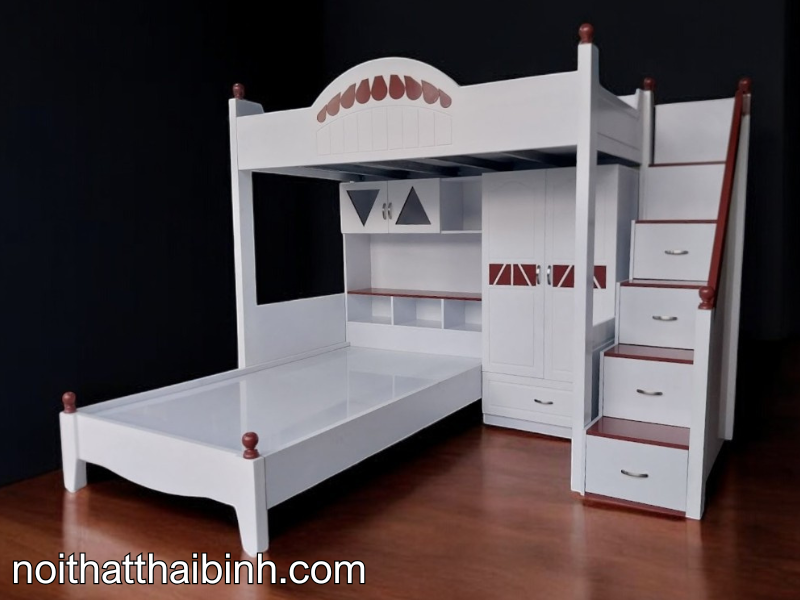 150+ Giường Gỗ Tầng: Giải Pháp Tiện Lợi Cho Không Gian Nhỏ 66 Giường gỗ tầng
