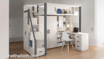 Giường tầng thông minh cho bé gái