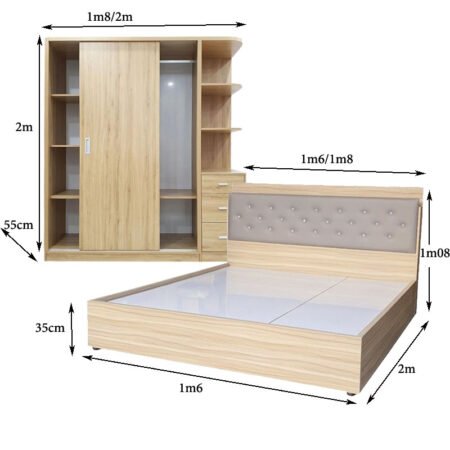Bộ giường tủ phòng ngủ hiện đại