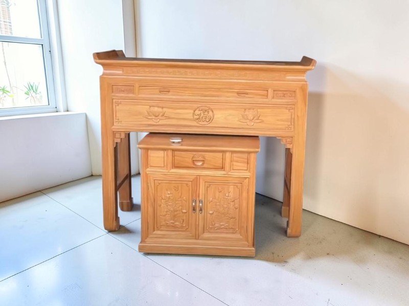 Kích thước tủ thờ ông bà chuẩn thước Lỗ Ban gỗ tự nhiên
