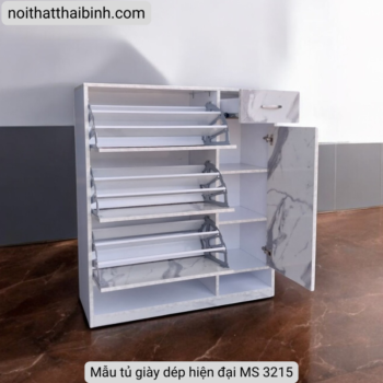 Mẫu tủ giày dép hiện đại MS 3215 Mẫu tủ giày dép hiện đại