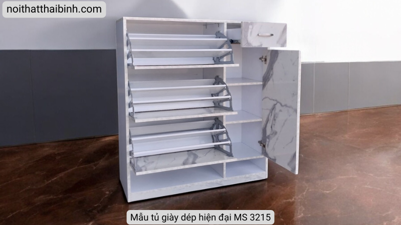 Mẫu tủ giày dép hiện đại MS 3215 16 Mẫu tủ giày dép hiện đại