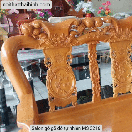 Salon gỗ gõ đỏ tự nhiên MS 3216 6 Salon gỗ gõ đỏ tự nhiên