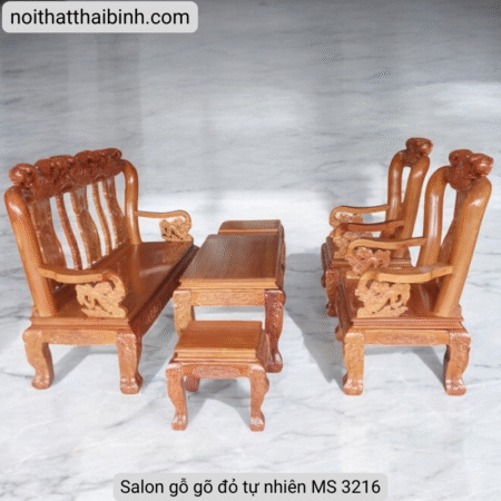 Salon gỗ gõ đỏ tự nhiên MS 3216 8 Salon gỗ gõ đỏ tự nhiên