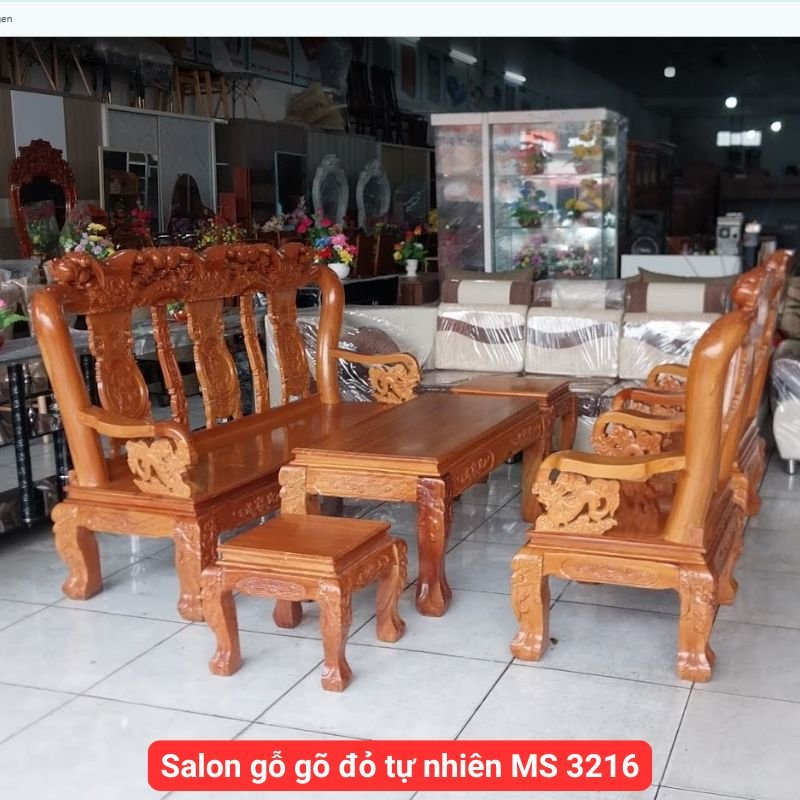 Salon gỗ gõ đỏ tự nhiên MS 3216 1 Salon gỗ gõ đỏ tự nhiên MS 3216