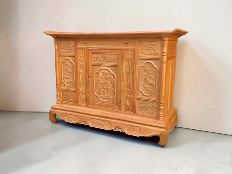 Tủ thờ ông bà bao nhiêu trụ là đẹp và chuẩn