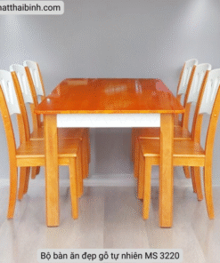 Bàn ăn đẹp gỗ tự nhiên