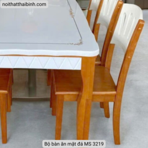 Bộ bàn ăn mặt đá MS 3219 Bộ bàn ăn mặt đá MS 3219