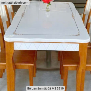 Bộ bàn ăn mặt đá MS 3219 Bộ bàn ăn mặt đá MS 3219
