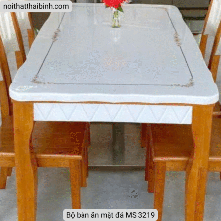 Bộ bàn ăn mặt đá MS 3219