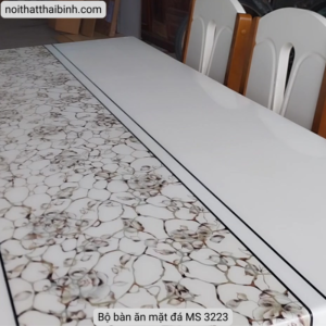 Bộ bàn ăn mặt đá MS 3223 Bộ bàn ăn mặt đá