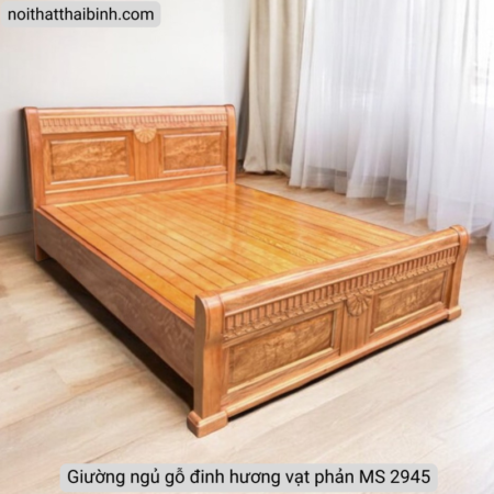 Giường ngủ gỗ đinh hương vạt phản