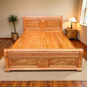 Giường ngủ gỗ tự nhiên vạt phản MS 2945 Giường ngủ gỗ tự nhiên vạt phản MS 2945