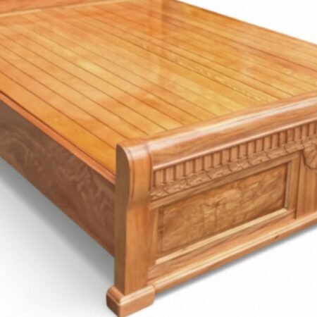 Giường ngủ gỗ tự nhiên vạt phản MS 2945
