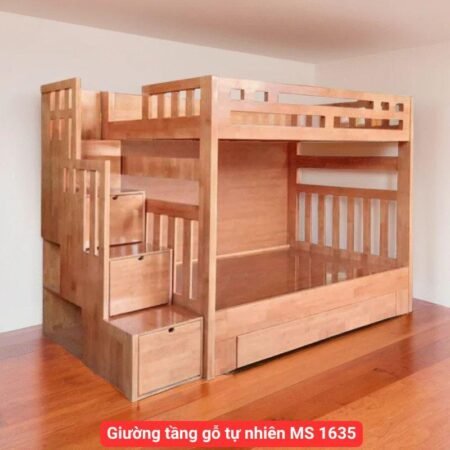 Giường tầng gỗ tự nhiên MS 1635