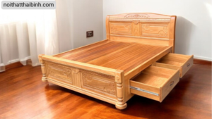Mẫu giường gỗ tự nhiên đẹp