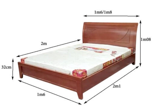 Giường gỗ mdf cao cấp MS 3222 - Ảnh 2